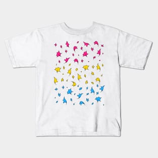 Heartstopper leaves - pan pride Kids T-Shirt